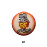 Photo: Rat Fink Can Badge Gray Fink