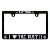 Photo: Rat Fink License Frame for Motorcycle "I LOVE THE RAT"