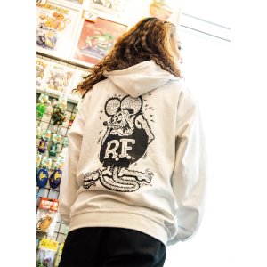 Photo: Standing Rat Fink Mono Zip Hoodie