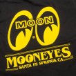 Photo6: MOON Big Eyeshape Long Sleeve T-shirt Black/Yellow (6)