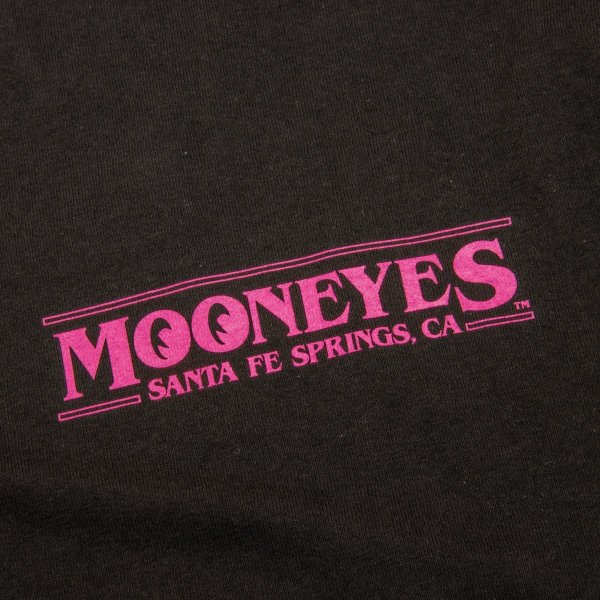 Photo5: MOON Big Eyeshape Long Sleeve T-shirt Black/Pink (5)