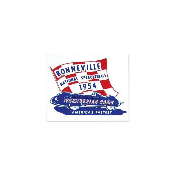 Photo1: HOT ROD Sticker 1954 BONNEVILL NATIONAL SPEED TRAIALS Sticker (1)