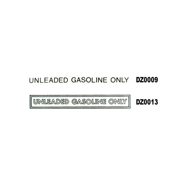 Photo1: UNLEADED ONLY Decal (1)